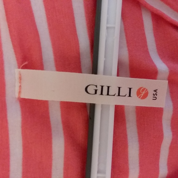 Gilli Peach Striped Dress Sz XS - Picture 5 of 5